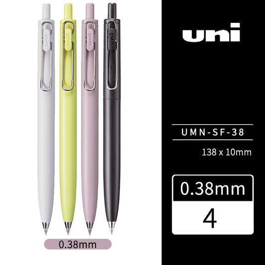 Mitsubishi Uni-Ball One F Black Gel Pen (0.38mm/0.5mm)