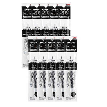 Uni-ball One UMR-05S Gel Pen Refill - 0.5 mm - Black/Blue/Red Ink