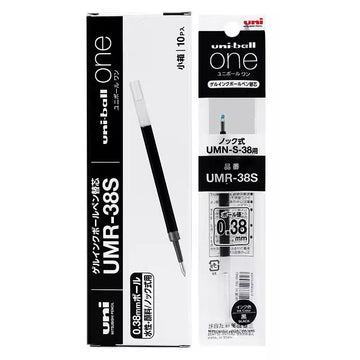Uni-ball One UMR-38S Gel Pen Refill - 0.38mm - Black/Blue/Red Ink 10 Pack