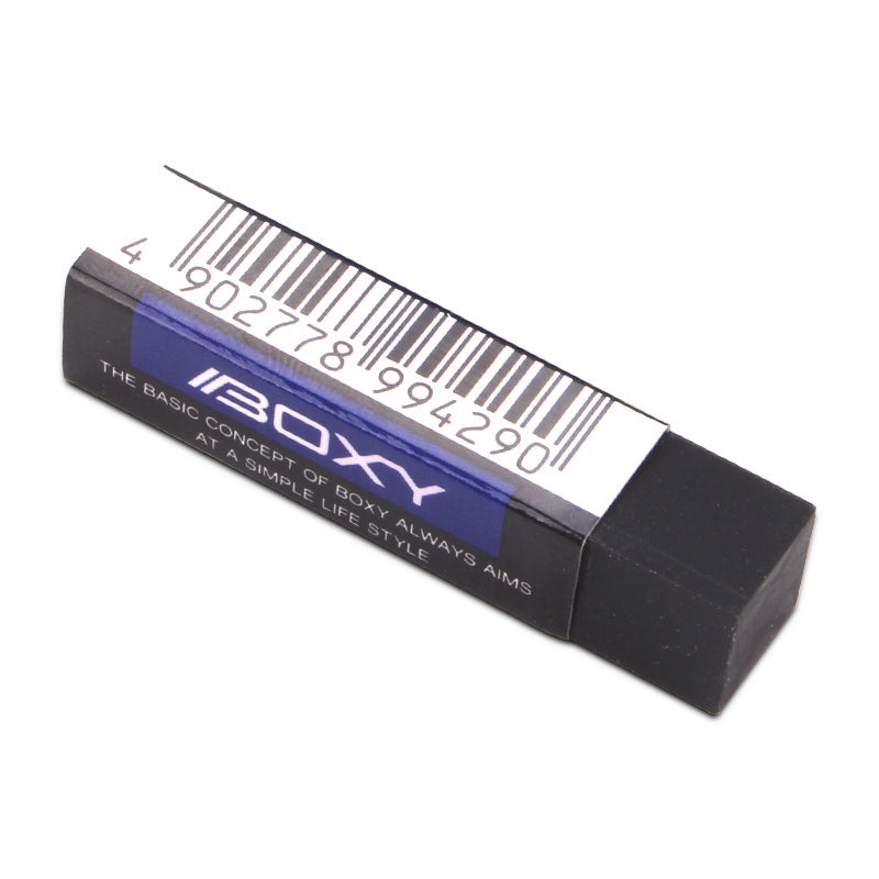 Uni Boxy Eraser - Black 6 Pack
