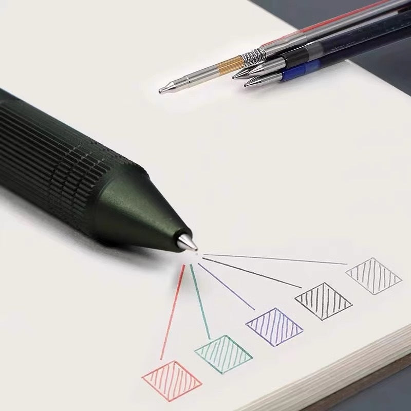 Uni Jetstream 4&1 Metal 0.5 mm Ballpoint Multifunctional Pen