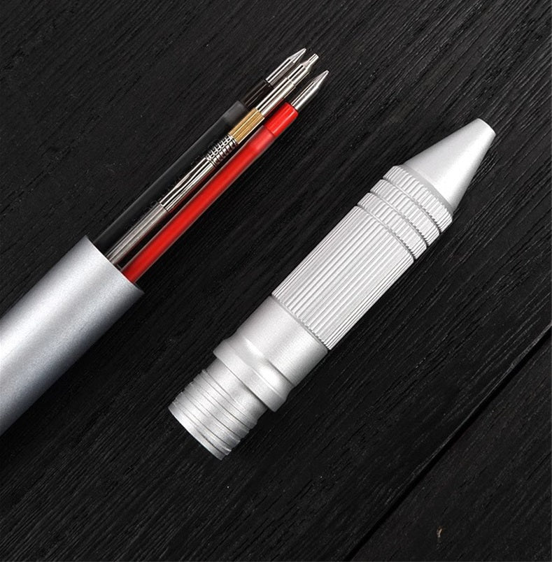 Uni Jetstream 4&1 Metal 0.5 mm Ballpoint Multifunctional Pen