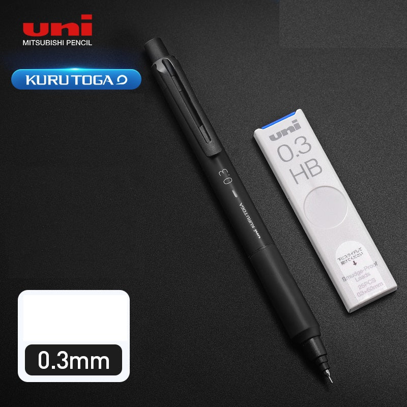 Uni Mechanical Pencil Kurutoga KS 0.3/0.5mm with Leads