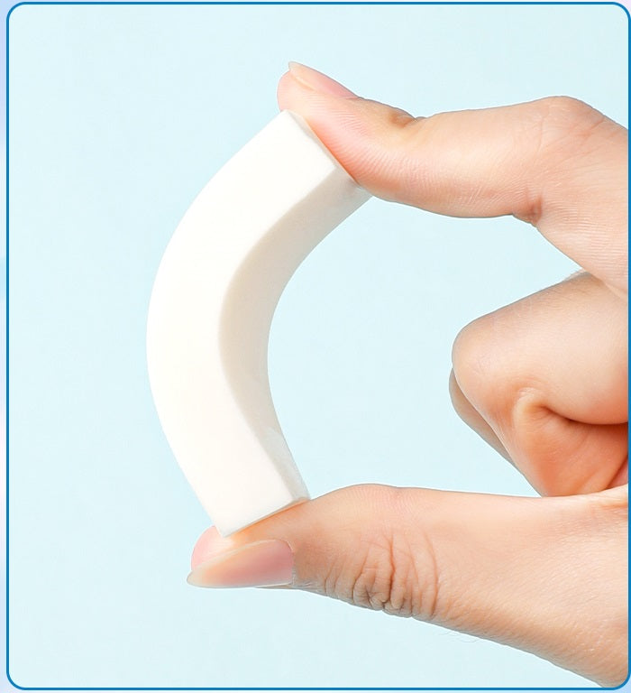 Uni Plastic Erasers White 6 Pack