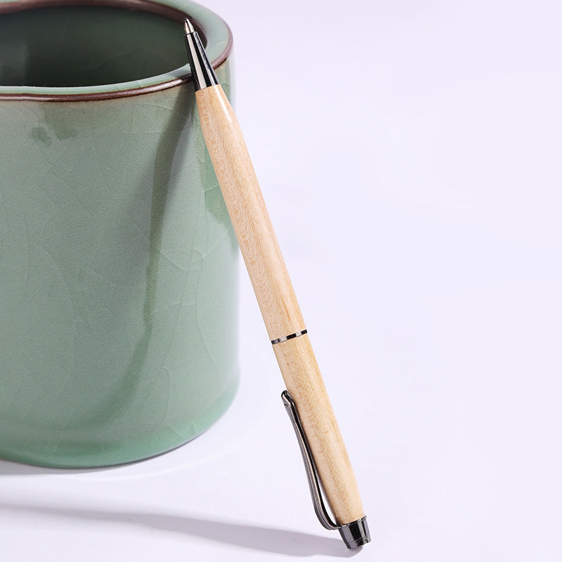 Solid Wood Ballpoint Pen Set 2 Pack