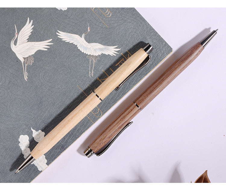 Solid Wood Ballpoint Pen Set 2 Pack