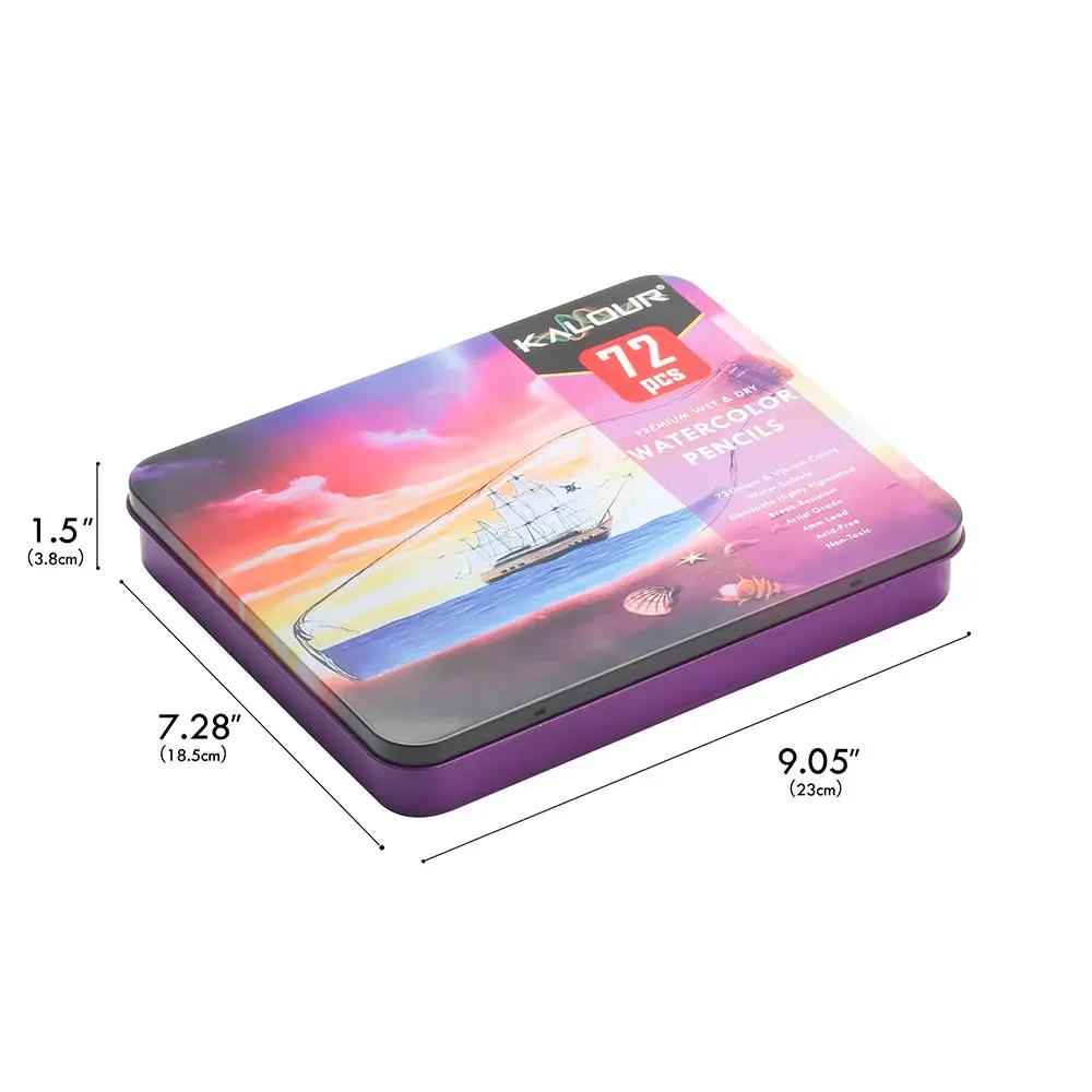KALOUR 72 Premium Wet Dry Watercolor Pencils Set - TTpen