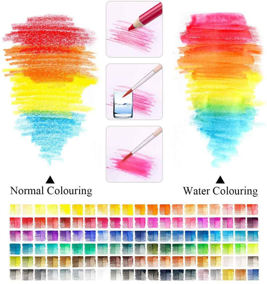 BRUTFUNER 150 Color Professional Watercolor Pencil Set Art Supplies - TTpen