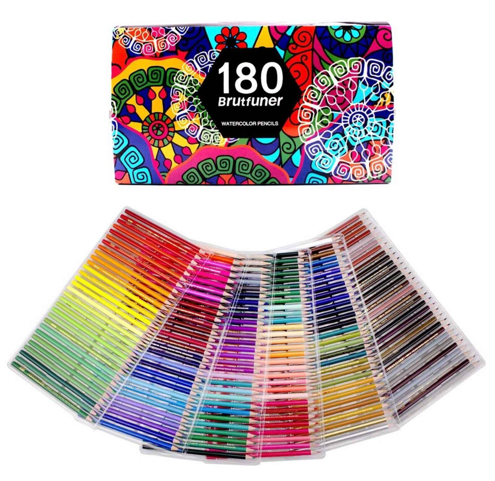 BRUTFUNER 180 Colors Watercolour Pencils Set for Drawing Sketching Shading Coloring - TTpen