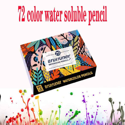 BRUTFUNER 72 Professional Watercolor Soluble Pencils Art Drawing Set - TTpen
