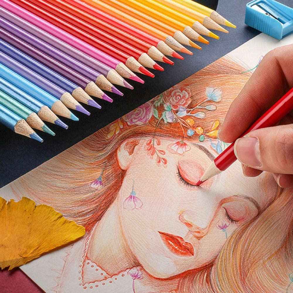 BRUTFUNER 48 Watercolor Pencil Set Pre-sharpened for Artist Student Kids - TTpen