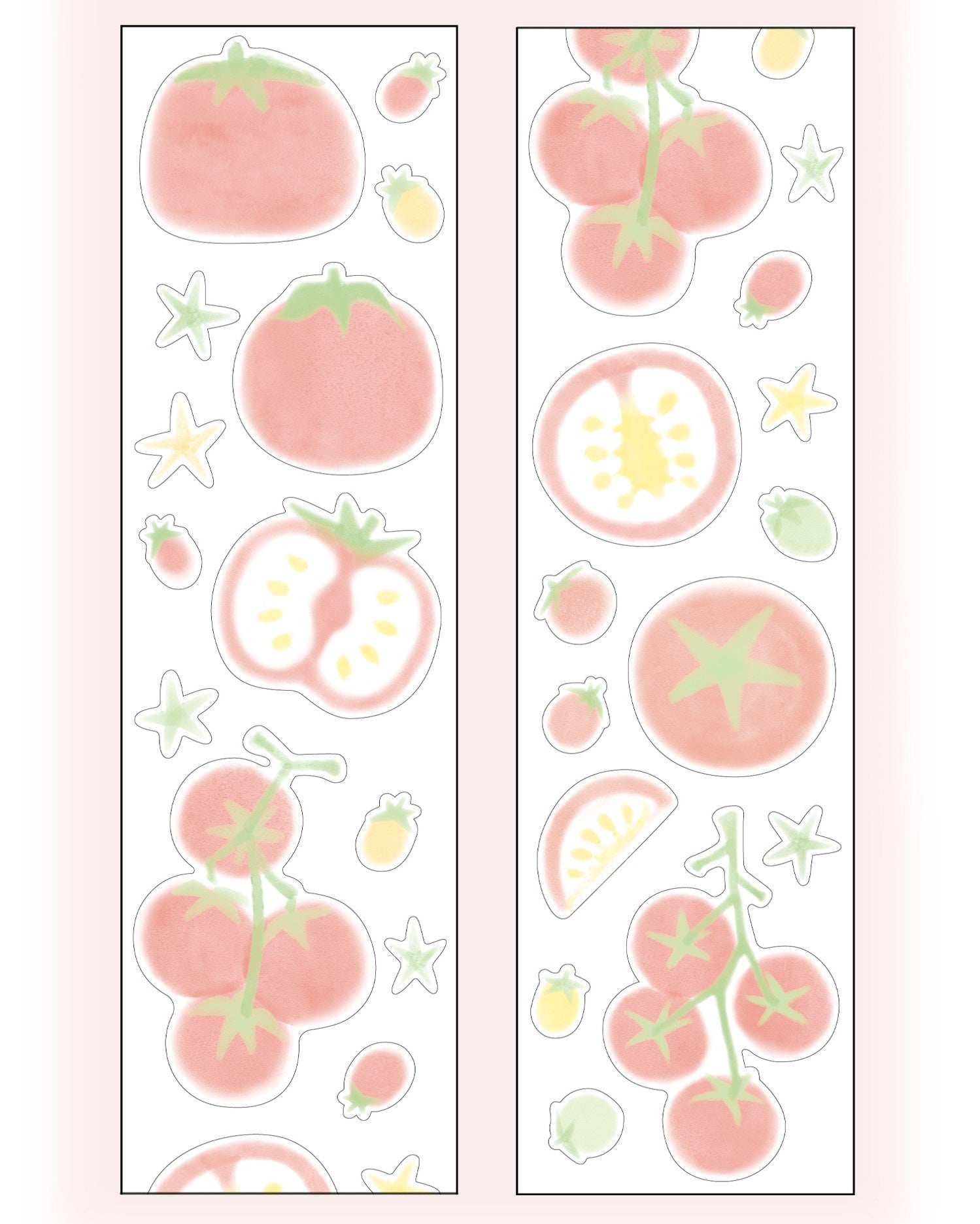 60mm Matte PET Gradient Washi Tape Set – 4 Rolls for Journaling,Scrapbooking