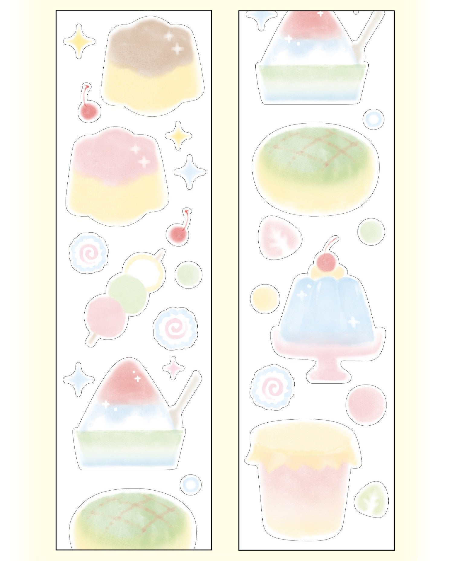 60mm Matte PET Gradient Washi Tape Set – 4 Rolls for Journaling,Scrapbooking