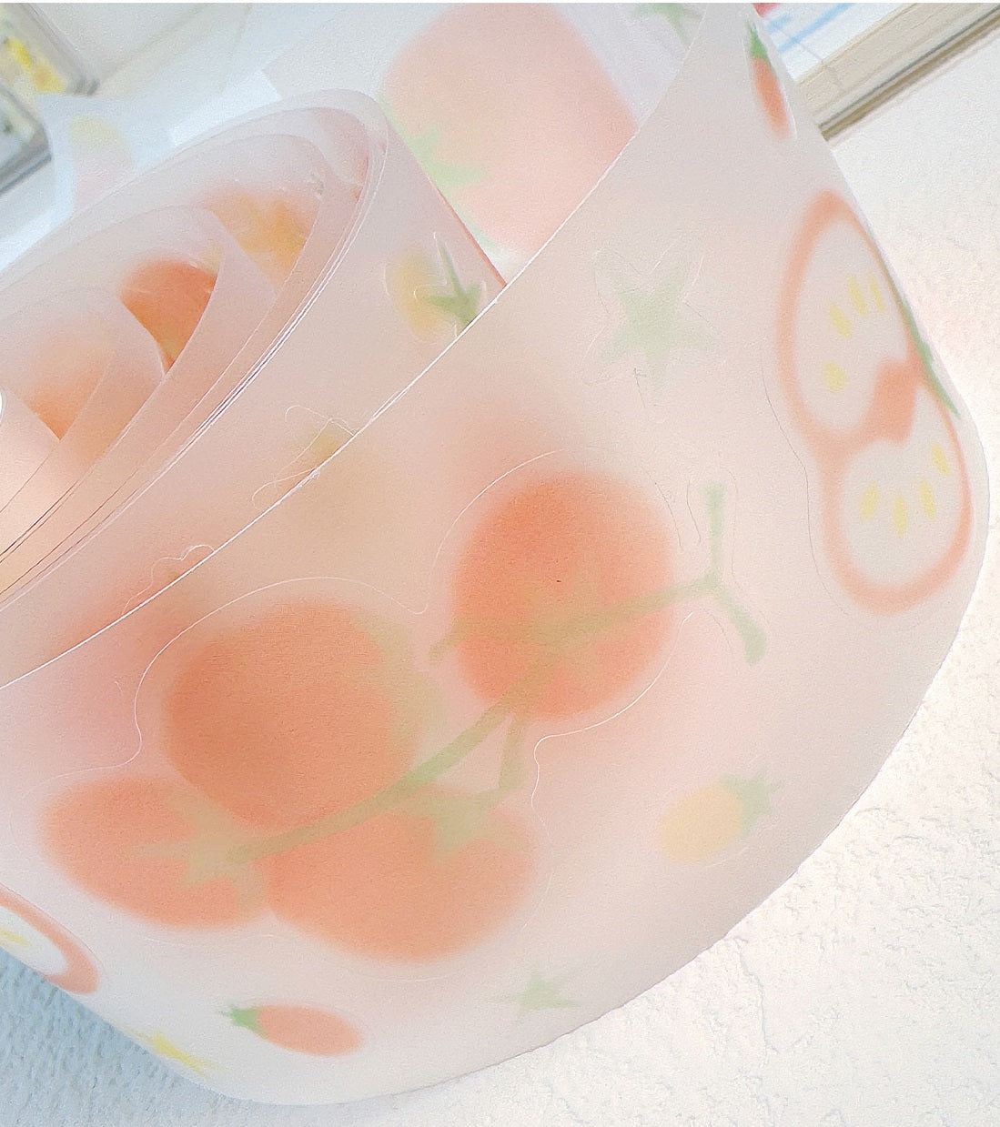 60mm Matte PET Gradient Washi Tape Set – 4 Rolls for Journaling,Scrapbooking