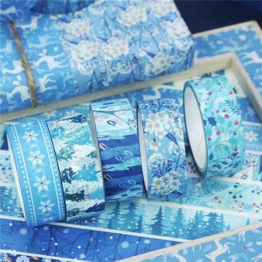 Winter Washi Tape Set 10 Rolls 15mm x 5m - TTpen