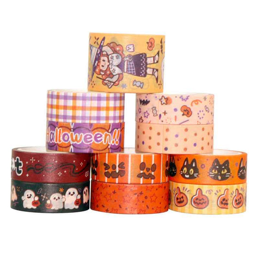 Happy Halloween Festival Washi Tape Set 11 Rolls - TTpen