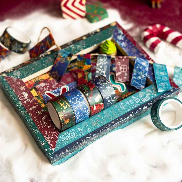Merry Chiristmas Washi Masking Tape Set 12 Rolls - TTpen