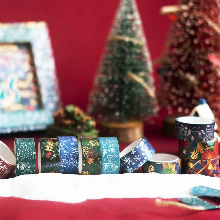 Merry Chiristmas Washi Masking Tape Set 12 Rolls - TTpen