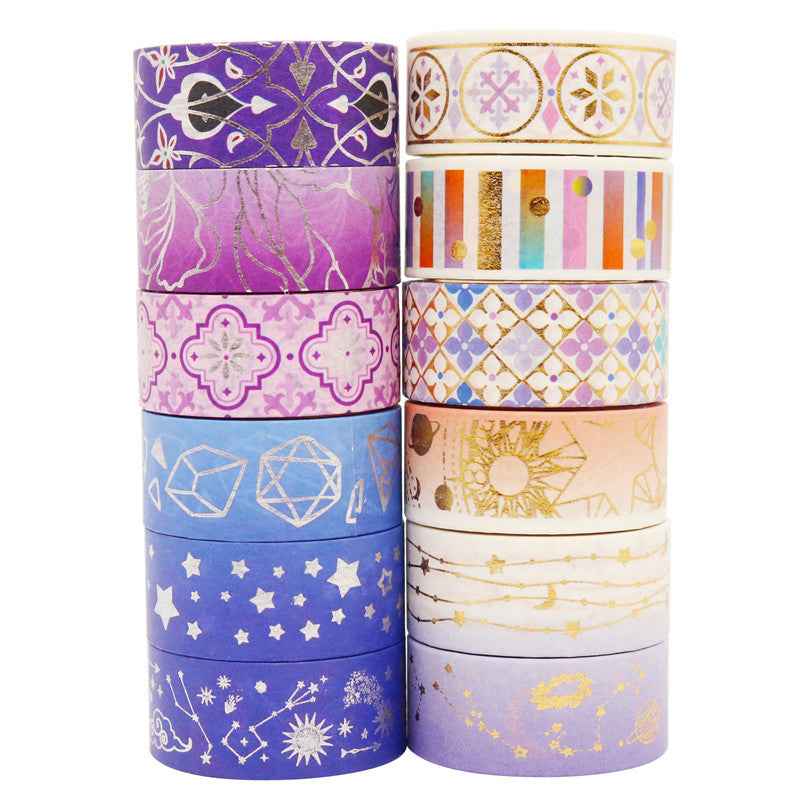 Starry Night Washi Tape Set 12 Rolls - TTpen