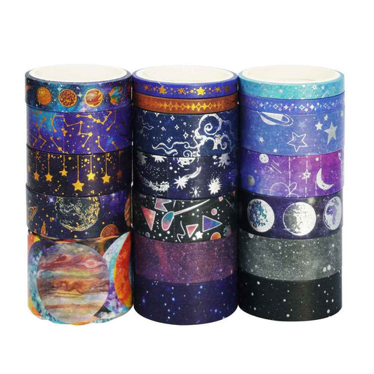 Galaxy Washi Masking Tape Set 19 Rolls - TTpen