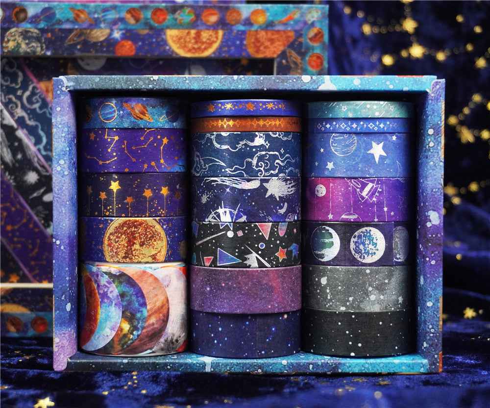 Galaxy Washi Masking Tape Set 19 Rolls - TTpen
