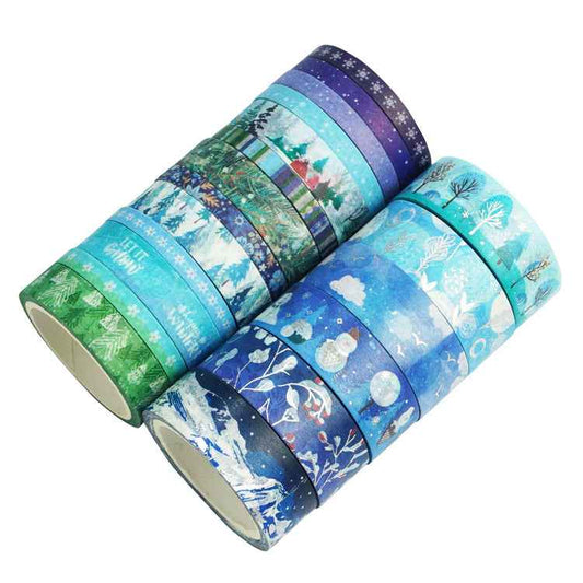Winter Washi Masking Tape Set 19 Rolls - TTpen