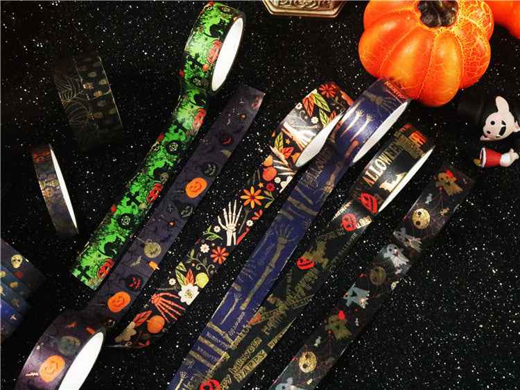 Halloween Thrilling Skull Washi Masking Tape Set 20 Rolls - TTpen