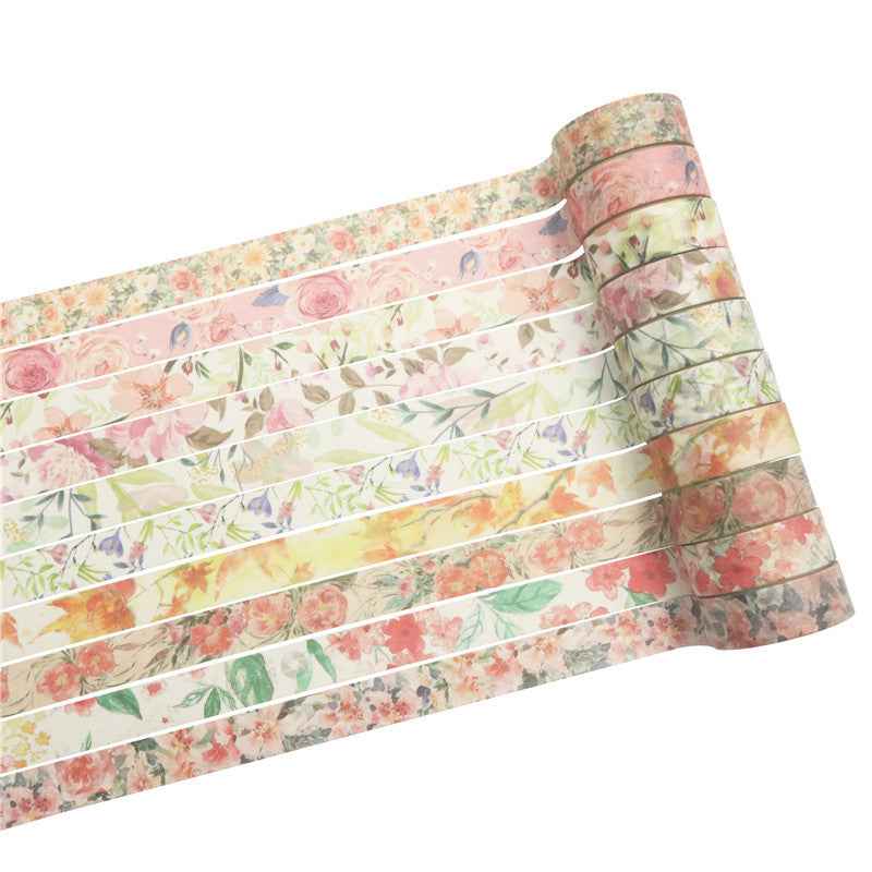 20 Rolls Spring Flowers Washi Tape Set 15mm x 4m - TTpen