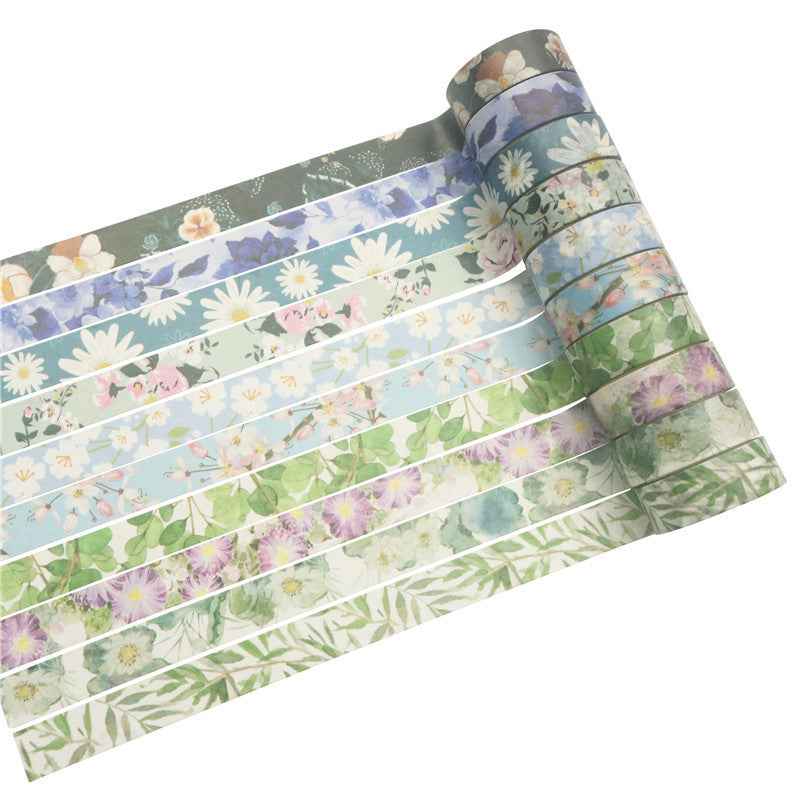 20 Rolls Spring Flowers Washi Tape Set 15mm x 4m - TTpen