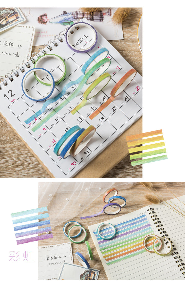 Washi Masking Tape Set 90 Rolls 5mm