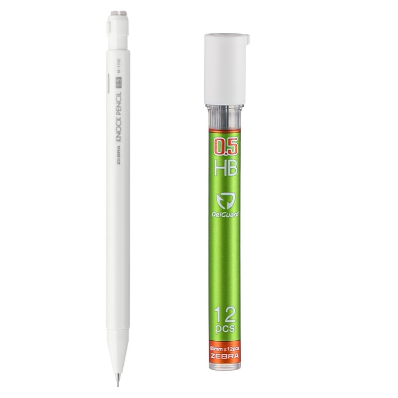 Zebra M-1700 Knock Shaker Mechanical Pencil -0.5mm with Leads - TTpen