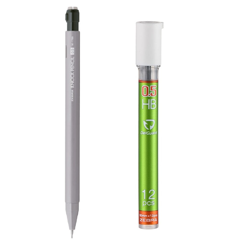 Zebra M-1700 Knock Shaker Mechanical Pencil -0.5mm with Leads - TTpen