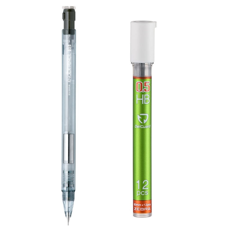 Zebra M-1700 Knock Shaker Mechanical Pencil -0.5mm with Leads - TTpen