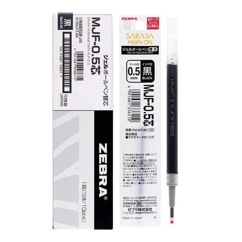 Zebra Sarasa Mark On Gel Pen - 0.5 mm - with 5pcs Black Ink Refills