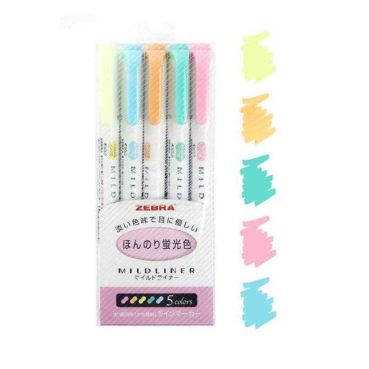 Zebra Mildliner Dual-Tip Highlighter Marker Pens Set,25 Colors