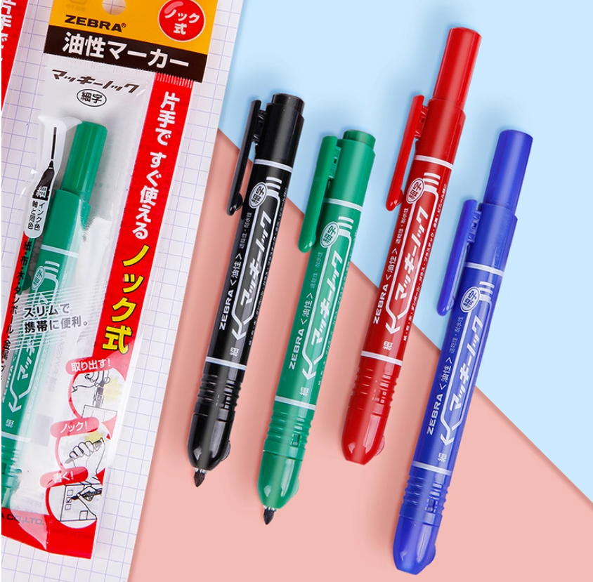 Zebra Permanent Pen,McKnock,Fine Point,3 Count P-YYSS6