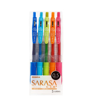Zebra Sarasa Clip Gel Ink Pen 5/10/20 Colors Set 0.5mm