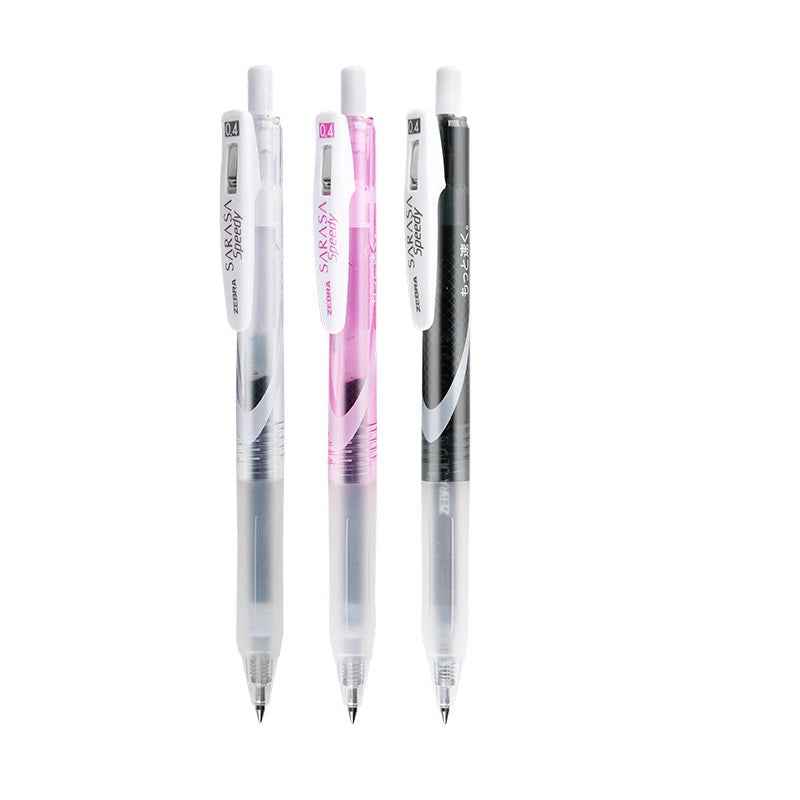 Zebra Sarasa Speedy Gel Pen,Black Ink,0.4/0.5mm,3 Pack