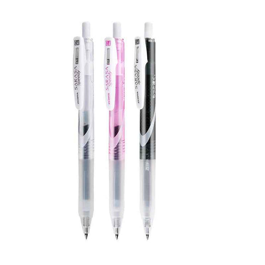 Zebra Sarasa Speedy Gel Pen,Black Ink,0.4/0.5mm,3 Pack