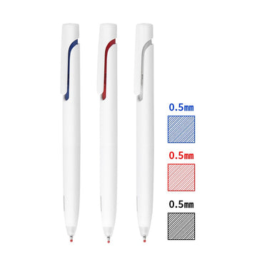 Zebra bLen Ballpoint Pen 0.5mm,Black/Blue/Red Ink,3 Pack