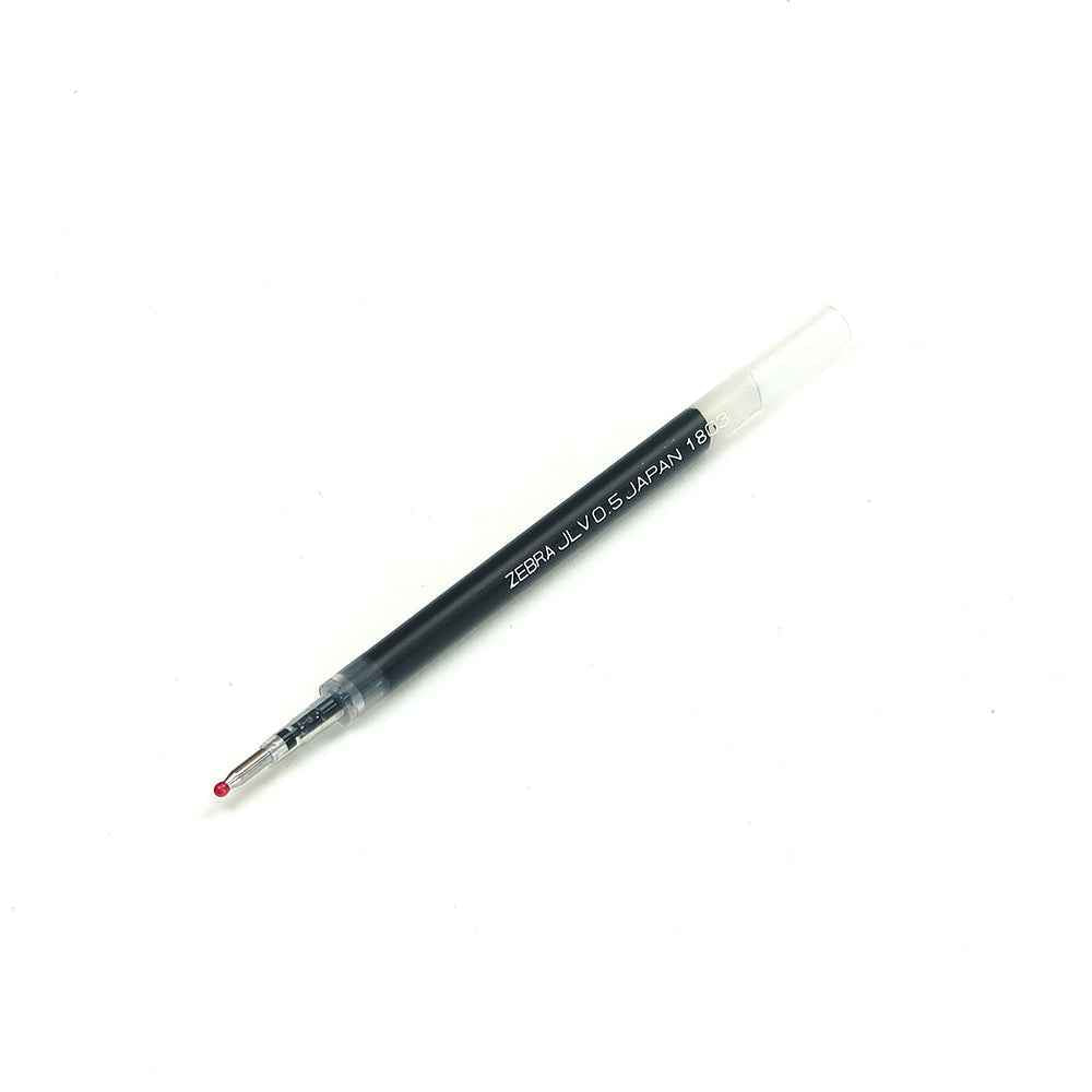 Zebra JLV-0.5 Sarasa Dry Gel Pen Refill - 0.5 mm - Black - 10 Pack