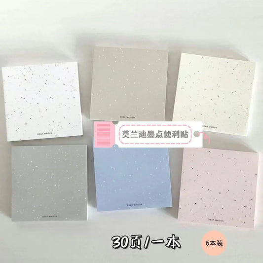 Morandi Color Splatter Notepad