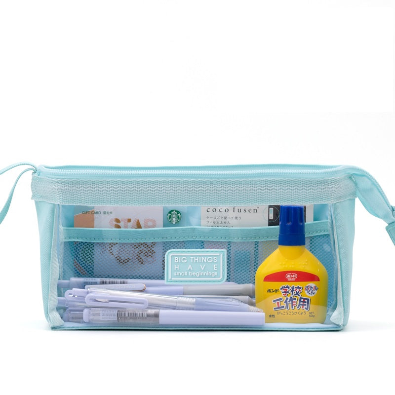 Angoo Boat-Shaped Clear TPU Pencil Case Large Capacity for Students