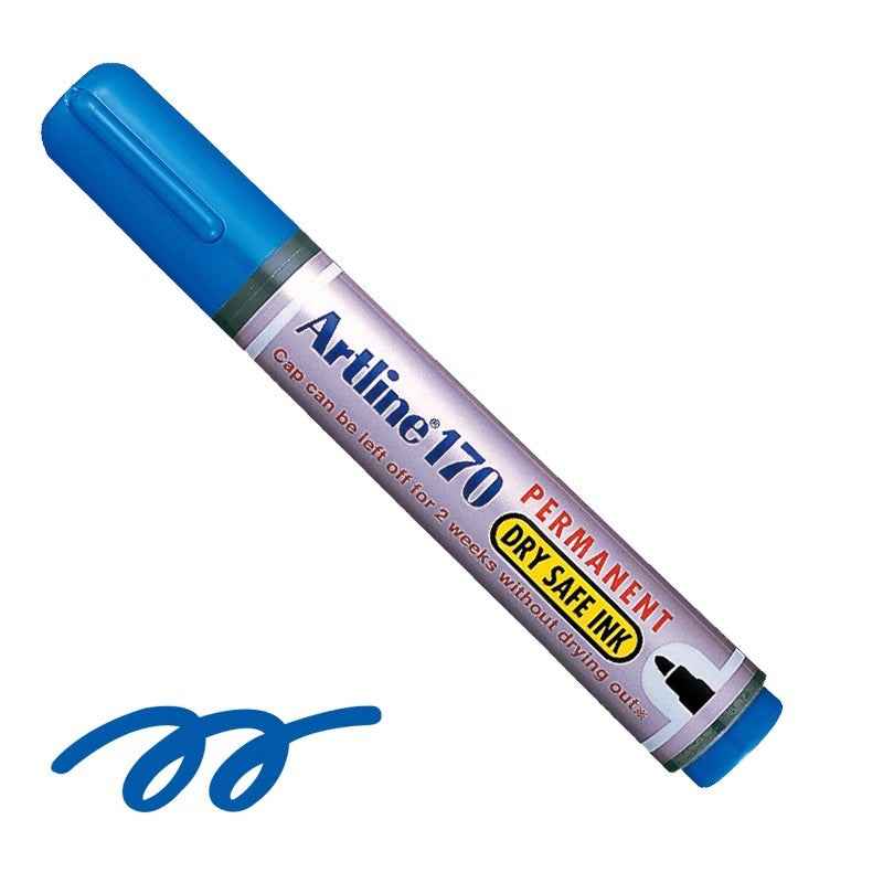 Artline 170 Dry-Safe Permanent Markers | 2.0mm Bullet Tip 3 Pack