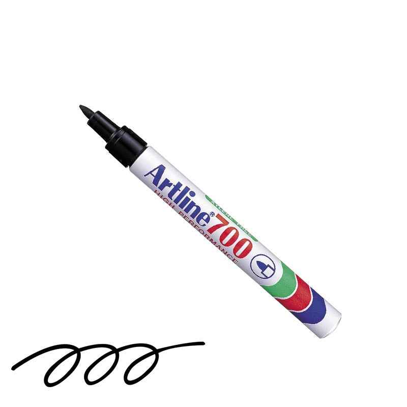 Artline 700 Permanent Marker,0.7mm Fine Tip,3 Pack