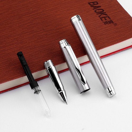 Baoke 0.7mm Black Ink Metal Shenbao Signature Fountain Pen