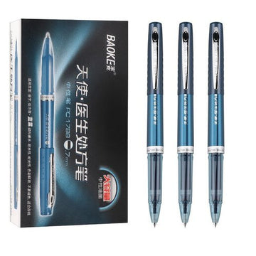 Baoke 0.7mm Blue Gel Pens PC1788 Pack of 12 0.7mm Blue