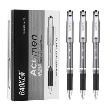 Baoke 0.7mm Gel Pen PC1588 (Pack of 12) 0.7mm Black