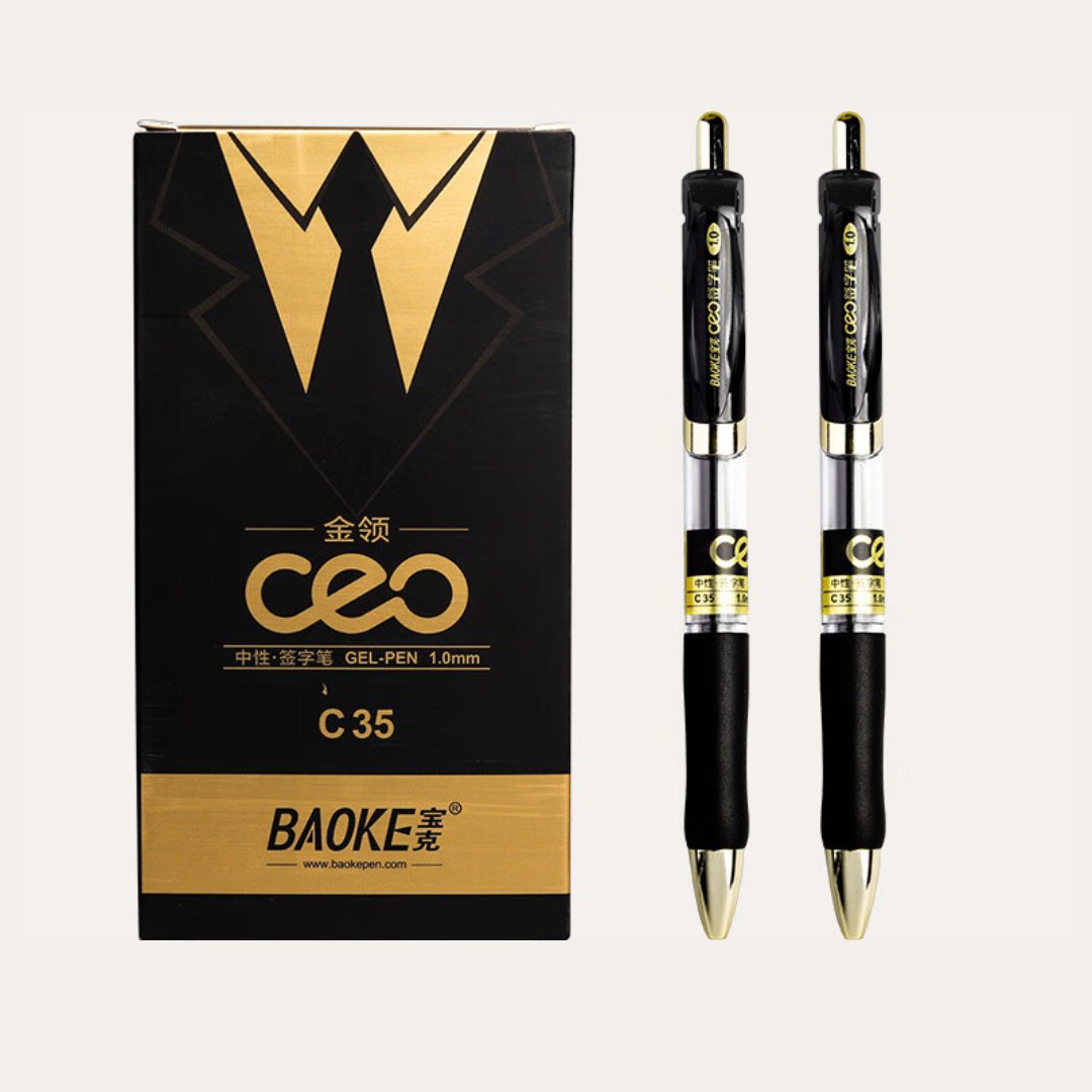 Baoke Ceo C35 1.0mm Gel Pen Pack of 12