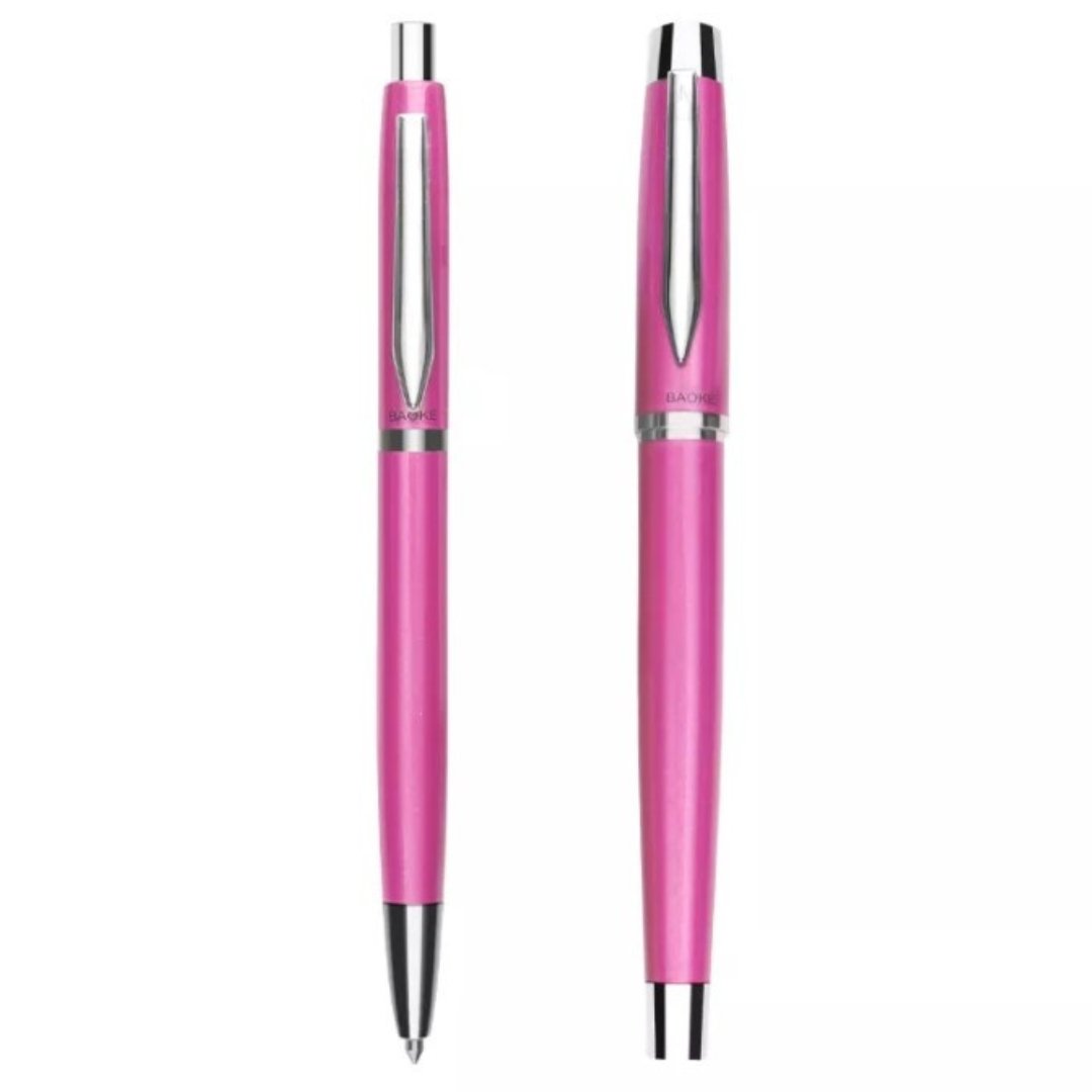 Baoke Fountain Pen & Ballpoint Pen Combo Set T12 Rose-red